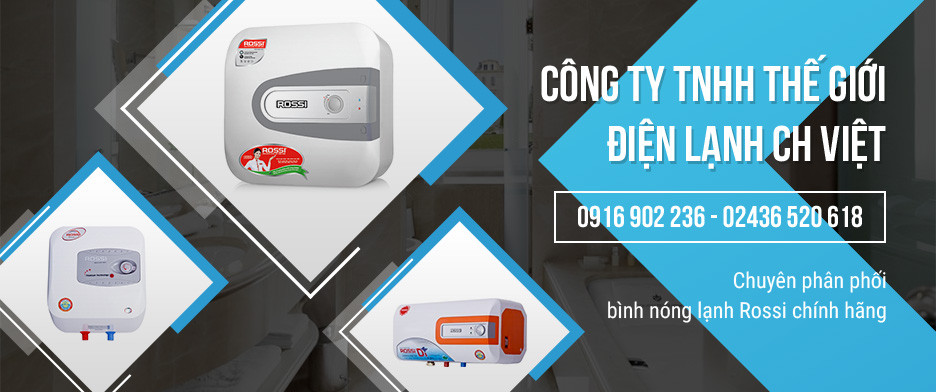 Phân phối chính hãng bình nóng lạnh Rossi